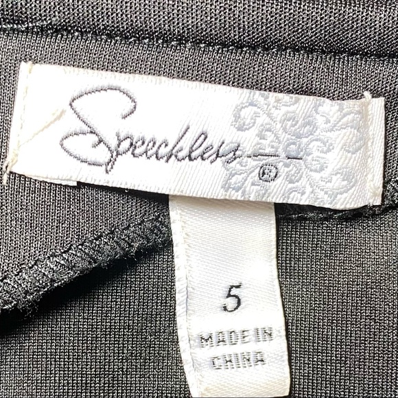 Speechless Bodycon Stretch Black Halter Dress with Rhinestones Strap. Size 5 - Picture 3 of 5